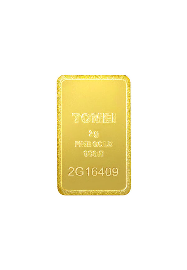 [TOMEI Exclusive]Twin Towers Gold Bar 2G | Fine Gold 9999