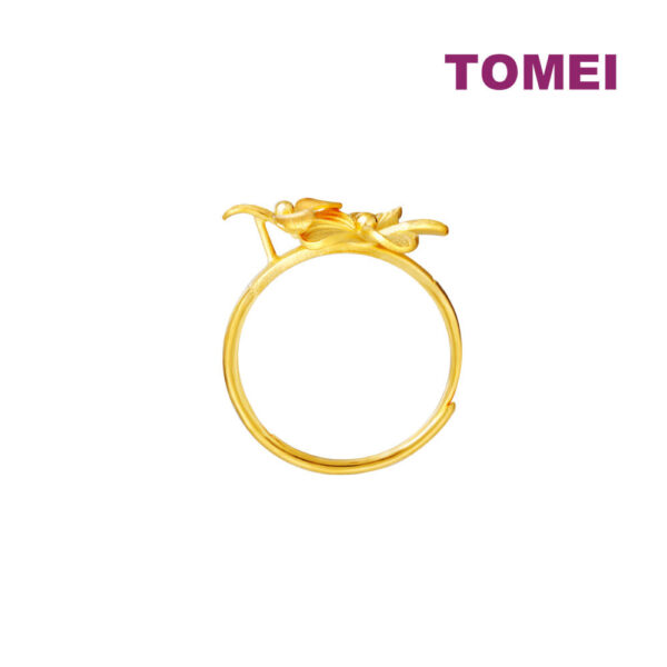 TOMEI X XIFU Flourishing Flowers Ring, Yellow Gold 999