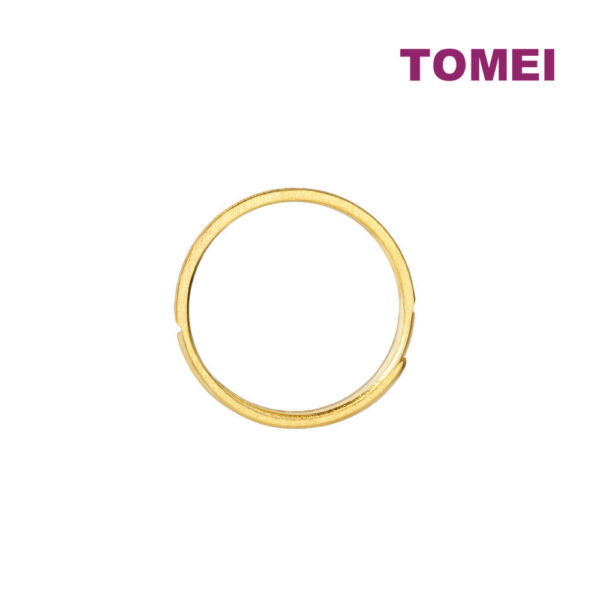 TOMEI X XIFU Heart To Heart Couple Ring For Her, Yellow Gold 999