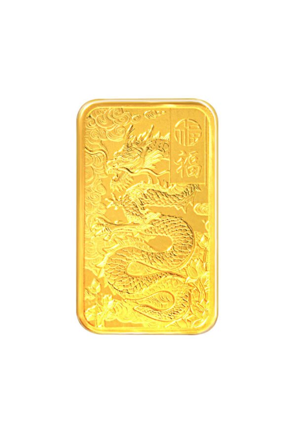 TOMEI x PAMP Suisse Good Luck Dragon Gold Bar 5GM | Fine Gold 9999