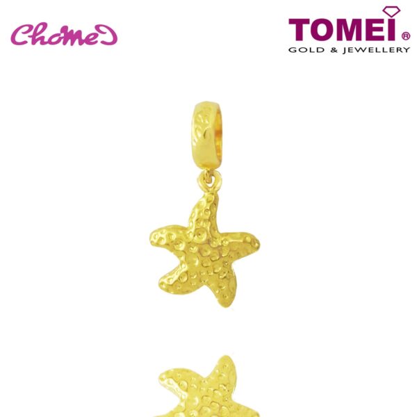 TOMEI Starfish Chomel Charm, Yellow Gold 916