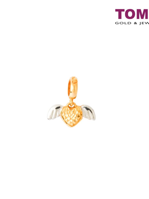 TOMEI Wing of My Love Charm, Yellow Gold 916