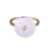 TOMEI Violet Jade Ring, Yellow Gold 750