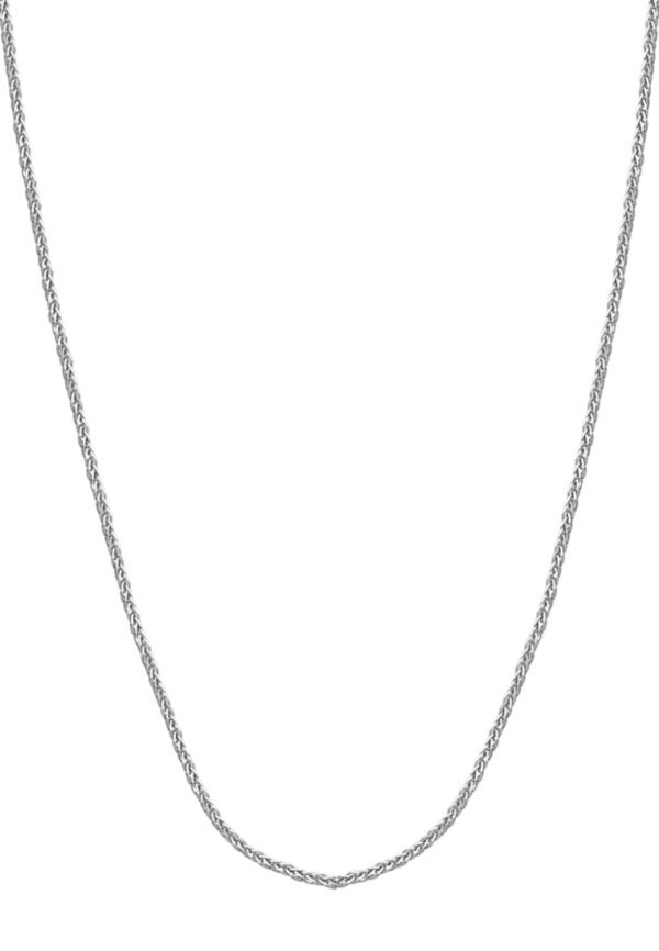 TOMEI Square in Vibrant Necklace, White Gold 750