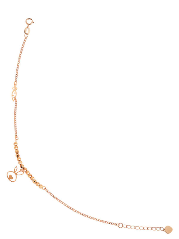 TOMEI Rouge Collection Bunny And Carrot Bracelet, Rose Gold 750