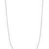 TOMEI Round Buckle Necklace, White Gold 375