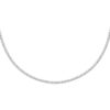 TOMEI Round Buckle Necklace, White Gold 375