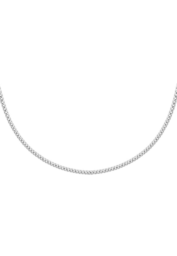 TOMEI Round Buckle Necklace, White Gold 375