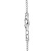 TOMEI Round Buckle Necklace, White Gold 375