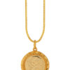 TOMEI [Online Exclusive] Peony Flower Gift Pendant, Plated Yellow Gold