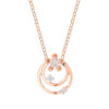TOMEI Rouge Collection Floral Necklace, Rose Gold 750