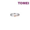 TOMEI【爱的羁绊】Evermore Couple Ring, White+Rose Gold 750