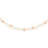 TOMEI Rouge Collection Double Strands Bracelet, Rose Gold 750