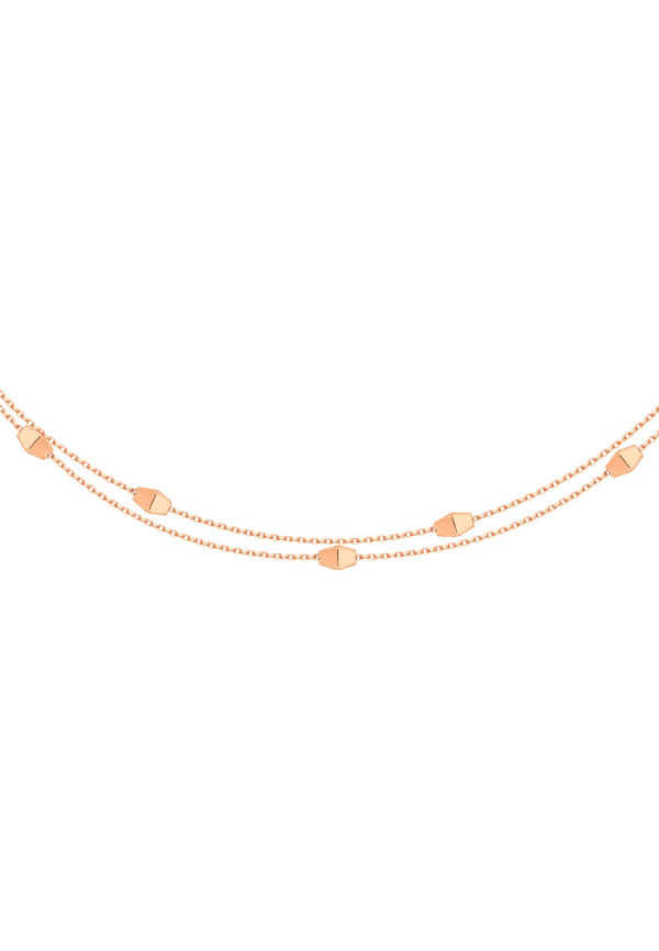 TOMEI Rouge Collection Double Strands Bracelet, Rose Gold 750