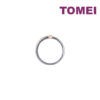 TOMEI【爱的羁绊】Evermore Couple Ring, White+Rose Gold 750