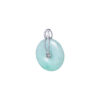 TOMEI Round Jade Pendant, White Gold 750