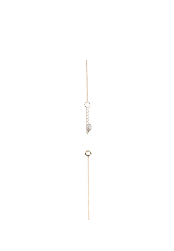 TOMEI Semi Precious Stone With Pearl Necklace, Yellow Gold 750