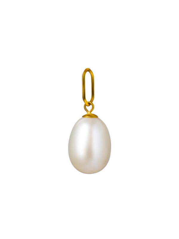TOMEI [Online Exclusive] Minimalist Pearl Pendant, Yellow Gold 750