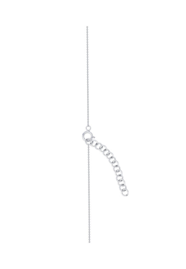TOMEI Sweet Bow Tie Diamond Necklace, White Gold 375