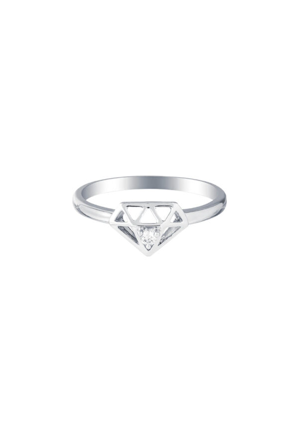 TOMEI Wonderful Diamond Ring, White Gold 375
