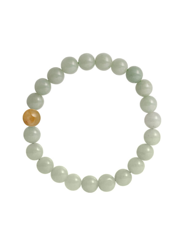 TOMEI [Online Exclusive] Palace Grace, Greenish Natural Jade Bead (7MM) Bracelet