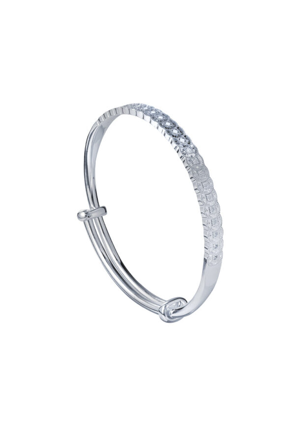 TOMEI Pure Faith Collection Coins Bangle, Silver