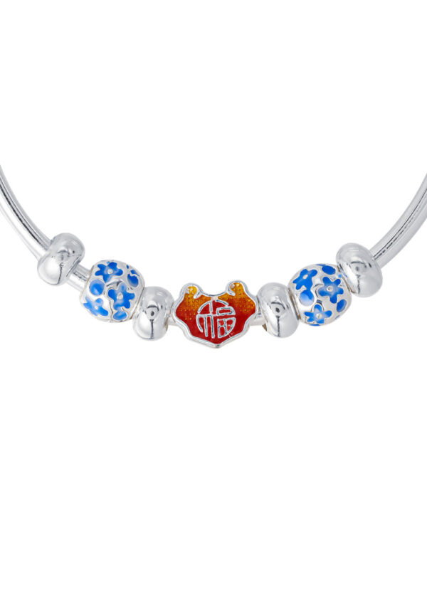 TOMEI Pure Faith Collection Exquisite Bangle, Silver
