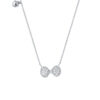 TOMEI Sweet Bow Tie Diamond Necklace, White Gold 375