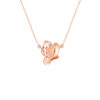 TOMEI Rouge Collection Butterfly Necklace, Rose Gold 750
