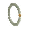 TOMEI [Online Exclusive] Palace Grace, Greenish Natural Jade Bead (7MM) Bracelet