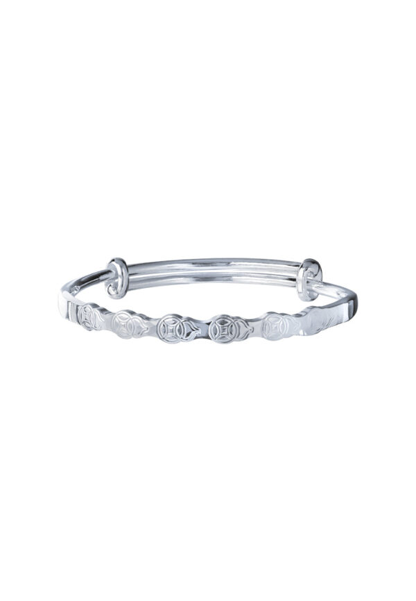 TOMEI Pure Faith Collection Gourds Bangle, Silver