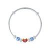 TOMEI Pure Faith Collection Exquisite Bangle, Silver