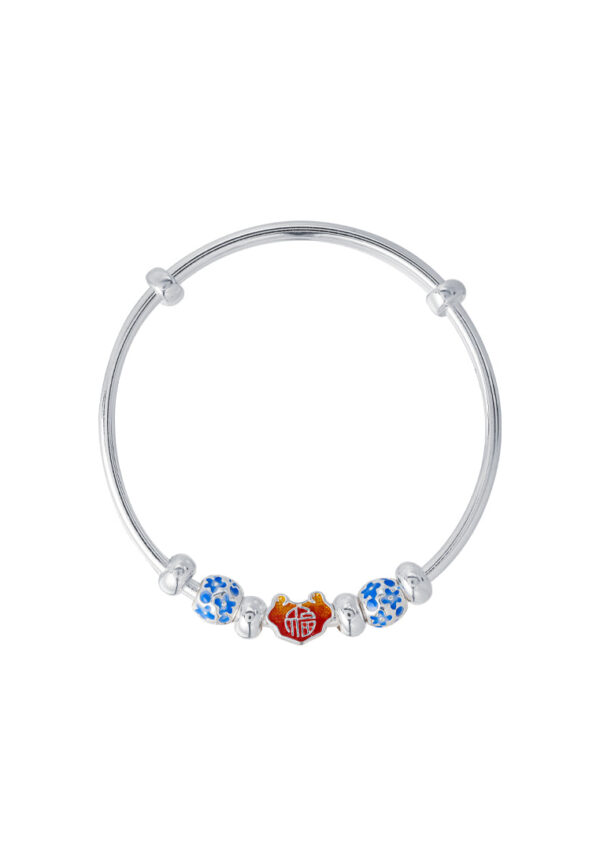 TOMEI Pure Faith Collection Exquisite Bangle, Silver
