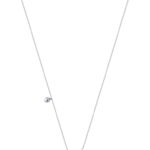TOMEI Sweet Bow Tie Diamond Necklace, White Gold 375