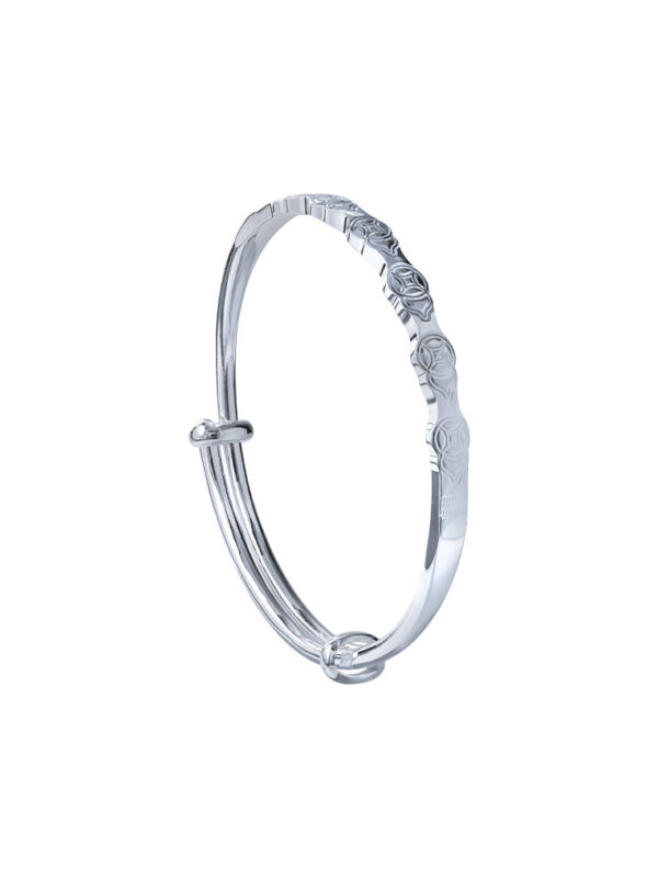 TOMEI Pure Faith Collection Gourds Bangle, Silver