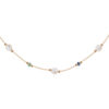 TOMEI Semi Precious Stone With Pearl Necklace, Yellow Gold 750
