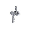 TOMEI Unlock Your Heart Pendant, White Gold 585