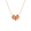 TOMEI Rouge Collection Heart Necklace, Rose Gold 750