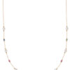 TOMEI Semi Precious Stone With Pearl Necklace, Yellow Gold 750