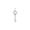 TOMEI Key Diamond Pendant Set, White Gold 585