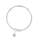 TOMEI Pure Faith Collection Exquisite Bangle, Silver