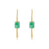 TOMEI Jade Lantern Tassels Earrings, Yellow Gold 750