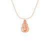 TOMEI Rouge Collection Spinning Gourd Necklace, Rose Gold 750