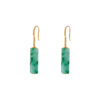 TOMEI Jade Lantern Earrings, Yellow Gold 750