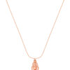 TOMEI Rouge Collection Spinning Gourd Necklace, Rose Gold 750