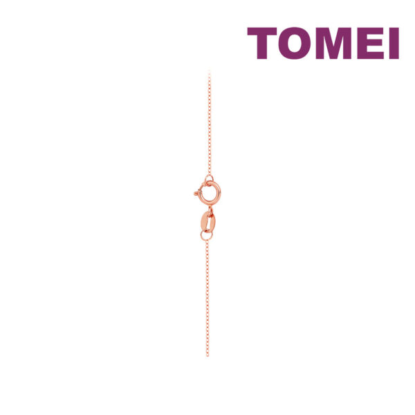 TOMEI Rouge Collection Petite Love Pearl Necklace, Rose Gold 750