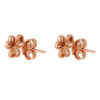 TOMEI Rouge Collection Clover Earrings, Rose Gold 750