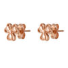 TOMEI Rouge Collection Clover Earrings, Rose Gold 750
