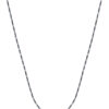 TOMEI Thin Necklace, White Gold 375