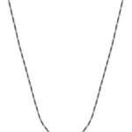 TOMEI Thin Necklace, White Gold 375